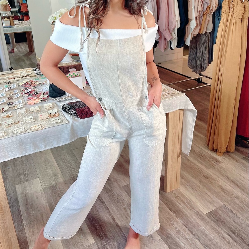 Overall Linen Jumpsuit
